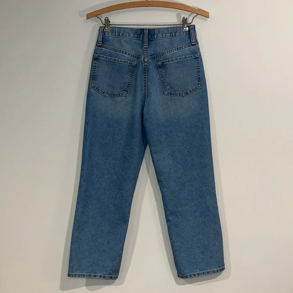 OLD NAVY Youth 12 High Rise Slouchy Straight Jeans Light Wash Denim 90s Inspired